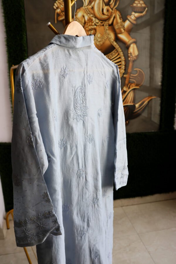 Pure Chanderi Semi-Stitched Women’s Shirt.