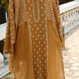 Burnt Sienna Chanderi Suit