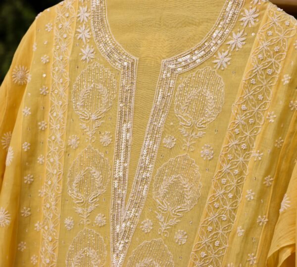 Pure Mul-Chanderi A-Line Kalidar Suit