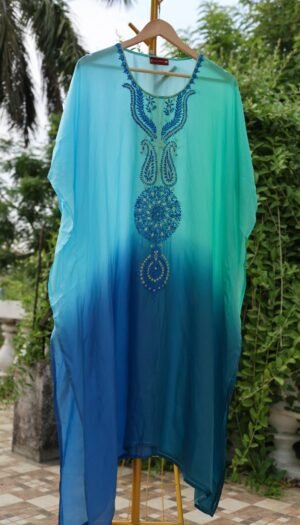 Traditional garments with intricate embroidery.