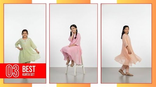 Casual Wear Kaftan Kurta Sets for Girls