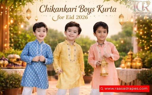 Chikankari Boys Kurta for Eid 2026