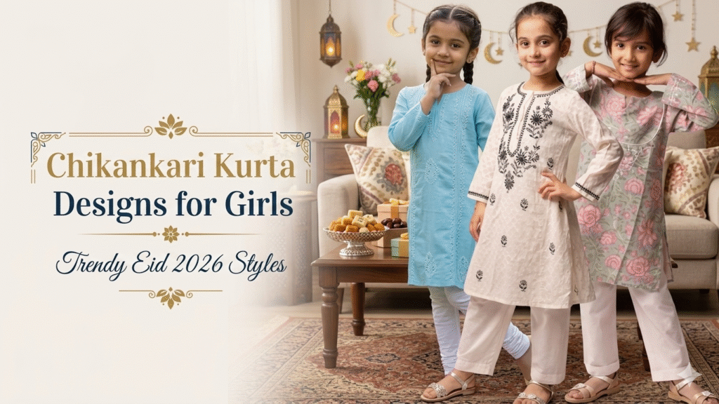 Eid 2026 Chikankari Kurta Designs for Girls
