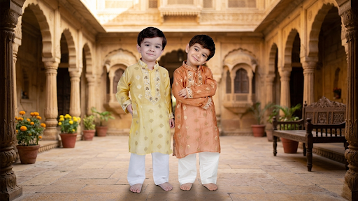Chikankari Zari Chanderi Kurta set