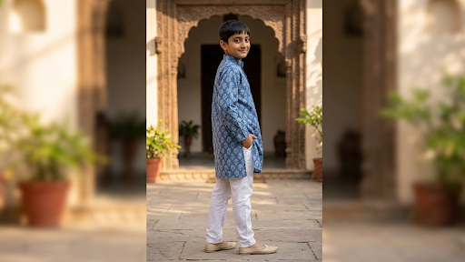 Chikankari Kurta with motifs print